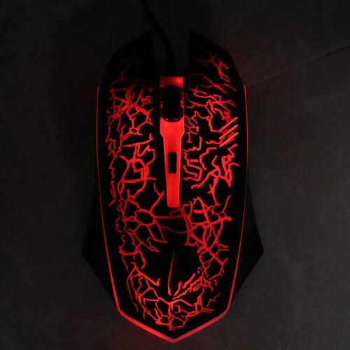 Wired Mouse Black USB Port Gaming Office Business Luminous Optical Computer Fit - Picture 17 of 22
