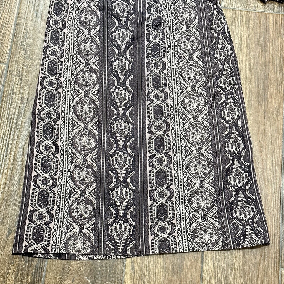 Vintage Young Edwardian Maxi Dress Size 7 Arpeja Cottagecore Prairie Y2K Zip Tie - Image 3 of 4