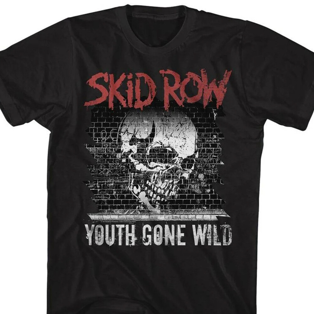 FILA Nuova T shirt Skid Row Graffiti Gone Wild nera S 5XL