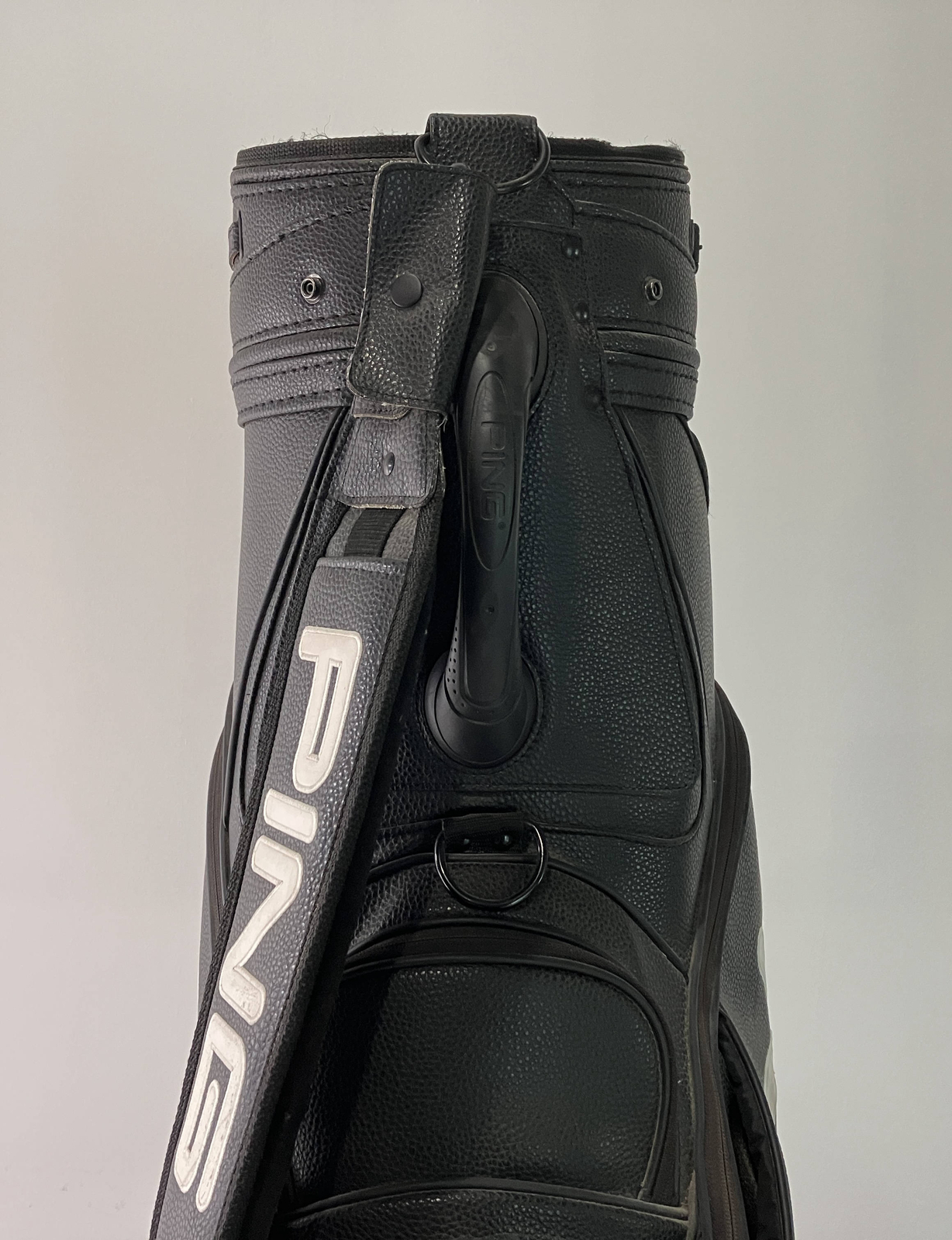 Ping Staff Bag Black 6Way Divide Single Strap Golf Bag 9" x 9.5" eBay