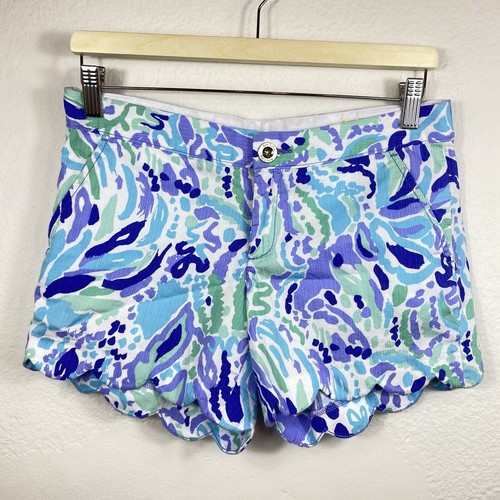Lilly Pulizter Größe 2 Shorts The Buttercup gewellter Saum Strand adrett bunt - Bild 1 von 9
