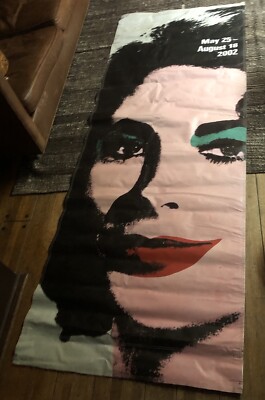 ELIZABETH TAYLOR BANNER FOR ANDY WARHOL’s “MOCA” EXHIBIT IN 2002. Free