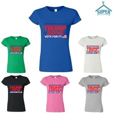 Camiseta de mujer Donald Trump para presidente 2016 Make America Great Again republicana