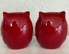 NEW SALT & PEPPER SHAKERS CUTE LITTLE RED OWLS — photo 3