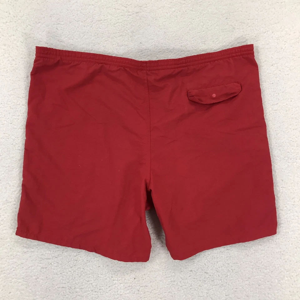 Pantalones Cortos Patagonia Para Hombres Grandes Rojo Nylon Bolsas Baúl de Natación Sin Forro Caminata Adulto Foto 3 de 4