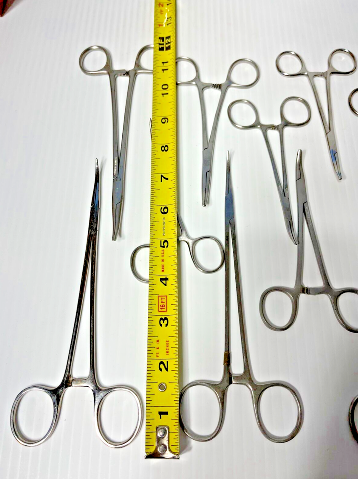 Lot of 30 Locking Hemostat Forceps Curved Jaw Stainless Steel Mueller ...