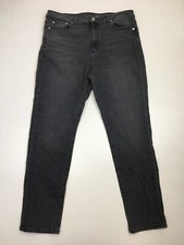 MICHAEL KORS Womens sz 14 Gray Wash 5 Pocket Logo Hardware Denim Jeans