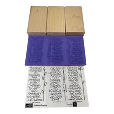 Stampin' Up Sidekick Sayings Stamp Set Wood Mounted