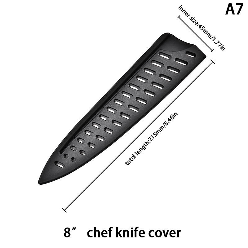 Kitchen Knife Sheath Black Plastic Knife Covers Knife Blade Protector
