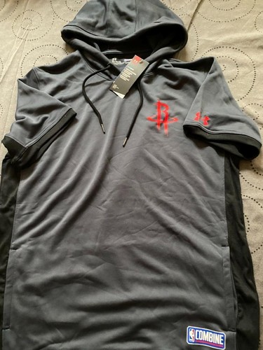 UNDER ARMOUR COMBINE HOUSTON ROCKETS COLDGEAR S/S HOODIE SIZE XL MEN NWT $69.99 - Picture 2 of 4
