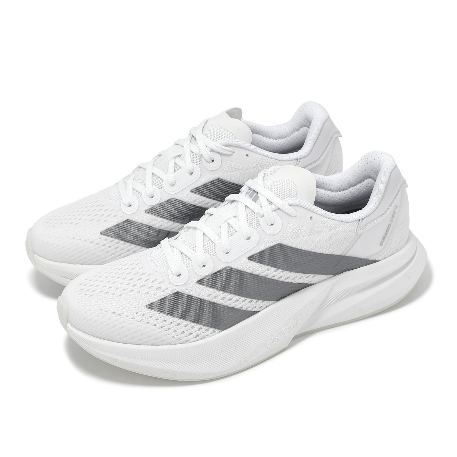 adidas Duramo Speed 2 W Women's Road Running Shoes in White Gray IH8210
