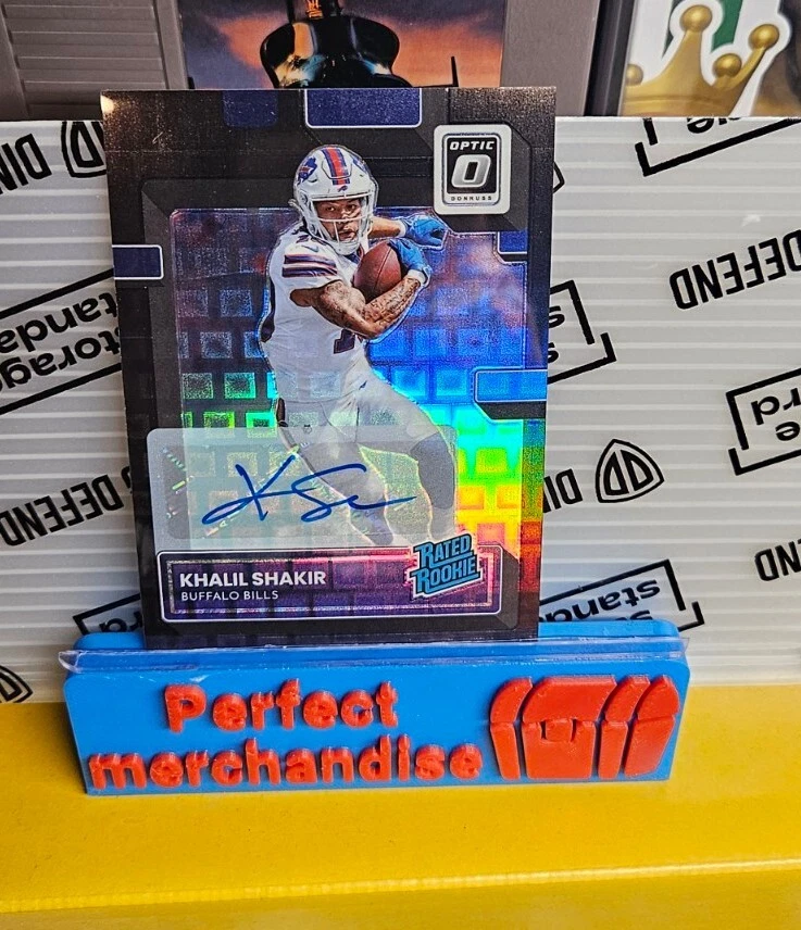 2022 Donruss Optic Black Pandora #294 Khalil Shakir RR RC Rookie /25 Auto