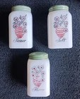 RARE Vintage McKee Flower Vase Milk Glass Salt & Pepper  Flour Range Shakers