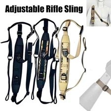 Two Point Rifle Gun Sling With Swivels Durable Shoulder Padded Strap Adjustable