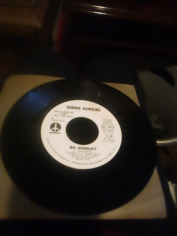 Ronnie Hawkins ROCK-A-BILLY45(MONUMENT8573) Bo Diddley (stereo) (mono) EX  PROMO - Image 3 of 4