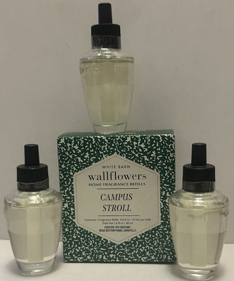 #ad Campus Stroll by Bath Body Works Wallflower Home Fragrance Refill 3 Bulbs New $21.95