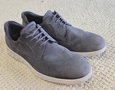 Ecco Men's S Lite Hybrid Derby Dress Gray Leather Sneaker 44, 10-10.5 US