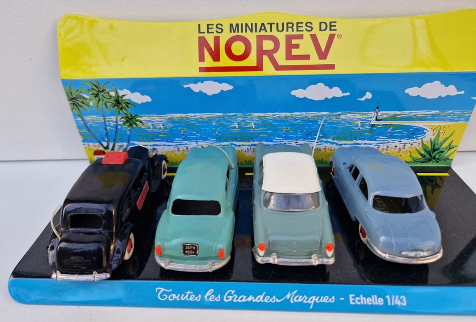 Norev lot traction frégate versailles dyna panhard jouet ancien plastique tôle - Photo 4/4