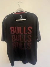 NBA Unk Chicago Bulls Triple Marquee Dot Basketball Tshirt Mens Tee Black 