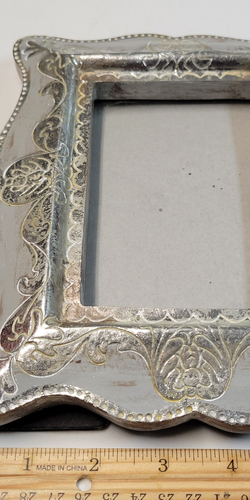 Florentiner Stil Sorellina Bilderrahmen von Sicura 4"x6" Bild Distress Silber - Bild 13 von 21