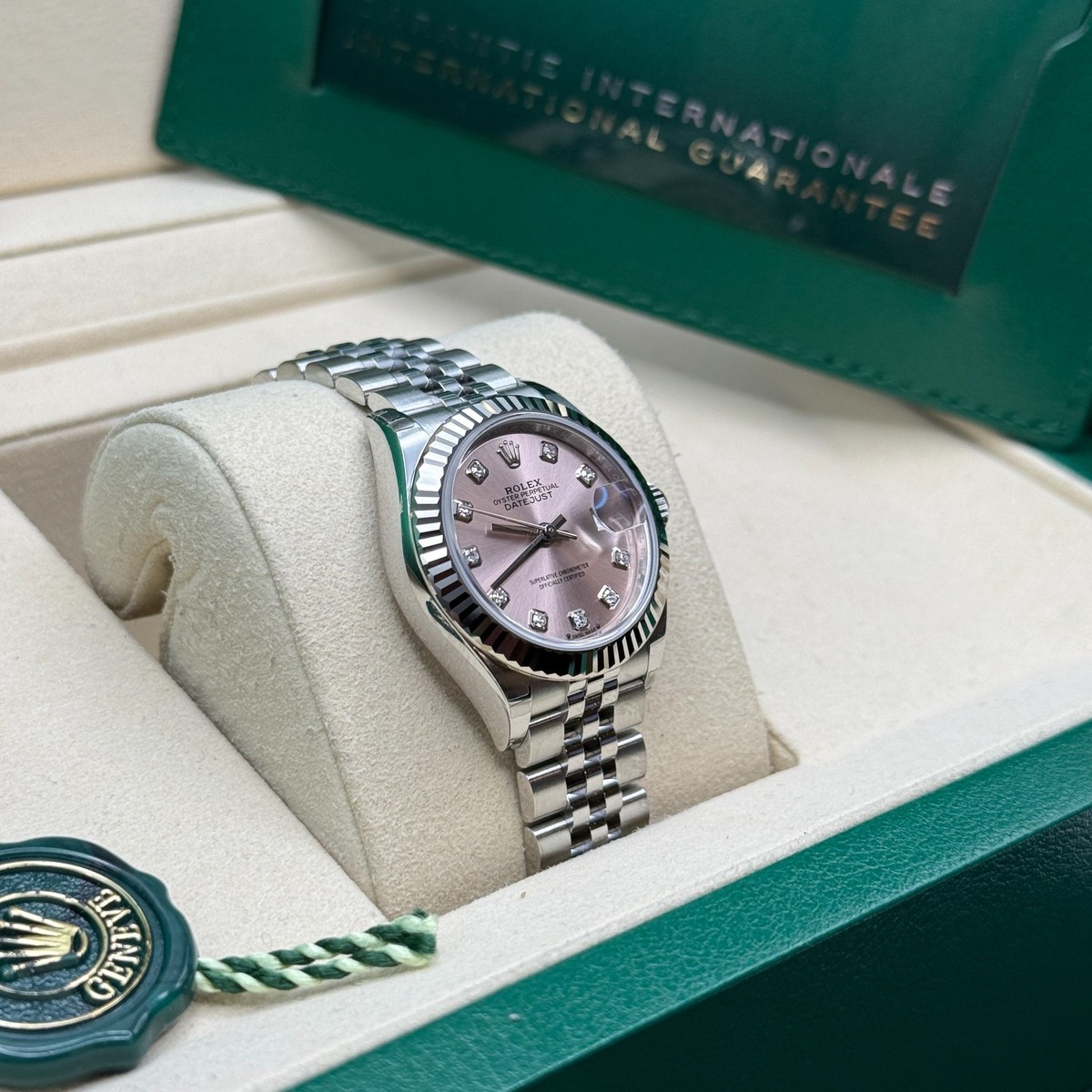 Rolex Lady-Datejust NEW 2026 Pink Diamond Stainless Steel Fluted