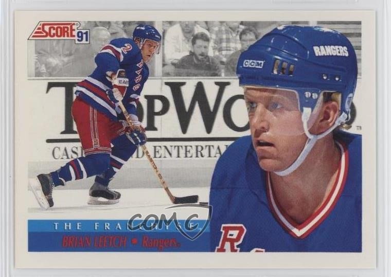 1991-92 Score Canadian The Franchise Bilingual Brian Leetch #363 HOF 0i6