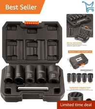 Lug Nut Removal Tool Set Alloy Steel 6-Piece Kit for Stripped Rusted Bolts