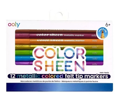 810104681568 Flamastry metaliczne Color Sheen 12szt Ooly