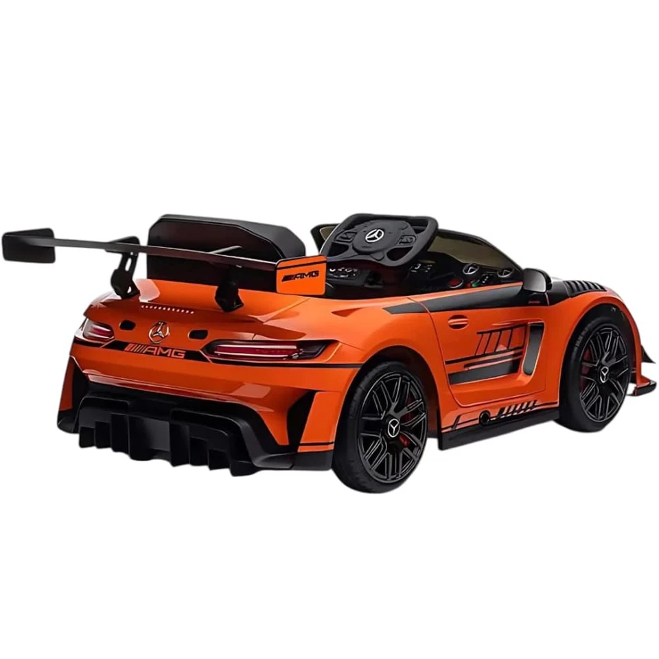 Auto Elettrica Per Bambini Giaquinto 12V Mercedes AMG GT3 Arancio - Immagine 3 di 3
