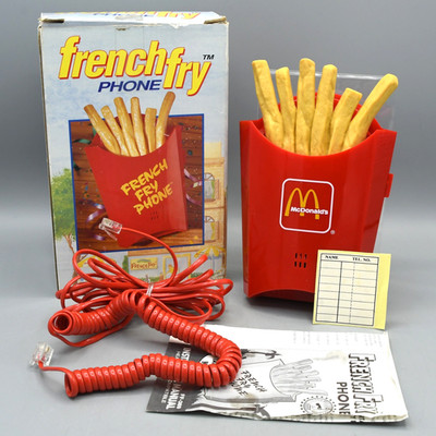 McDonalds French Fry Phone Vintage 1993 Landline Original Box Manual TESTED