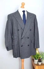 TURNBULL & ASSER English Flannel DB Jacket £1495 Size 46S/56S Short XXL Shirt