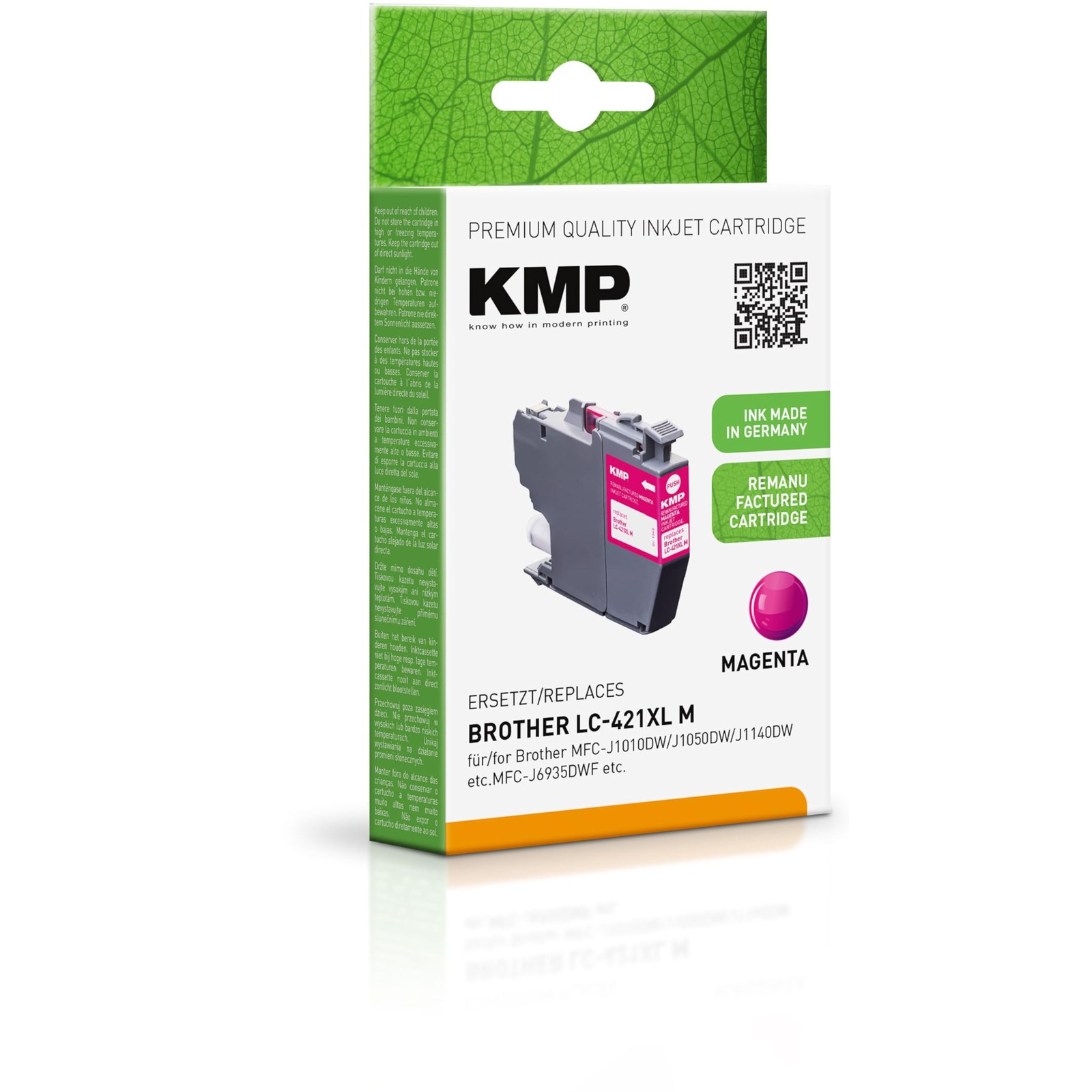 Картридж с чернилами KMP совместимый с Brother LC421XLM Magenta - 15484006 - для Brother 4790₽