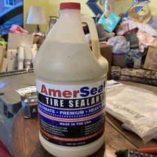 Amerseal Tire Sealant Amerseal 1 gallon with pump Best Tire Sealant Made in USA