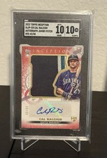 2022 Topps Inception - Autograph Jumbo Patch Cal Raleigh #IAJP-CR Red /50 RC 10