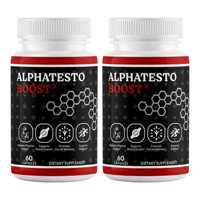 (2 Pack) Alpha TestoBoost X Plus Alpha Testo Booster for Men, AlphaTestoBoost