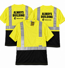 3 Pack OccuNomix Hi Vis Safety Shirts ANSI Type R Class 2 Reflective  Large