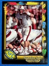 Browning Nagle 1991 Wild Card Rookie #44 NY Jets RC Louisville Cardinals NMMT. rookie card picture