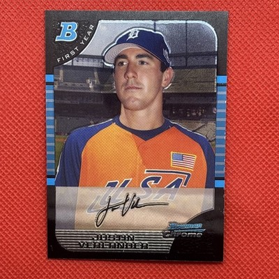 2005 Bowman Draft Picks & Prospects - Chrome Justin Verlander #BDP129 (RC)