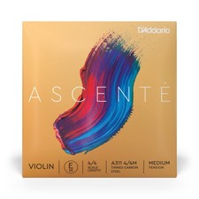 D'Addario Ascent  Violin E String, 4/4 Scale, Medium Tension