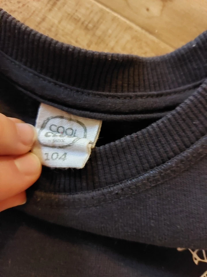 Jogginganzug - Set mit Pullover und Hose - Gr. 104 - C&A -grau/schwarz gestreift - Bild 3 von 3