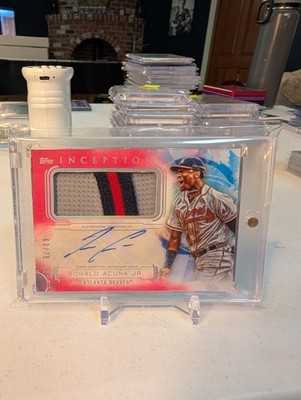 2019 Topps Inception - Inception Autograph Patch Ronald Acuña Jr. #IAP-RAJ