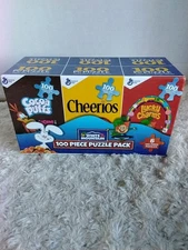 White Mountain: General Mills 6 /100 Piece Cereal Puzzles. COMPLETE SEE PHOTOS 