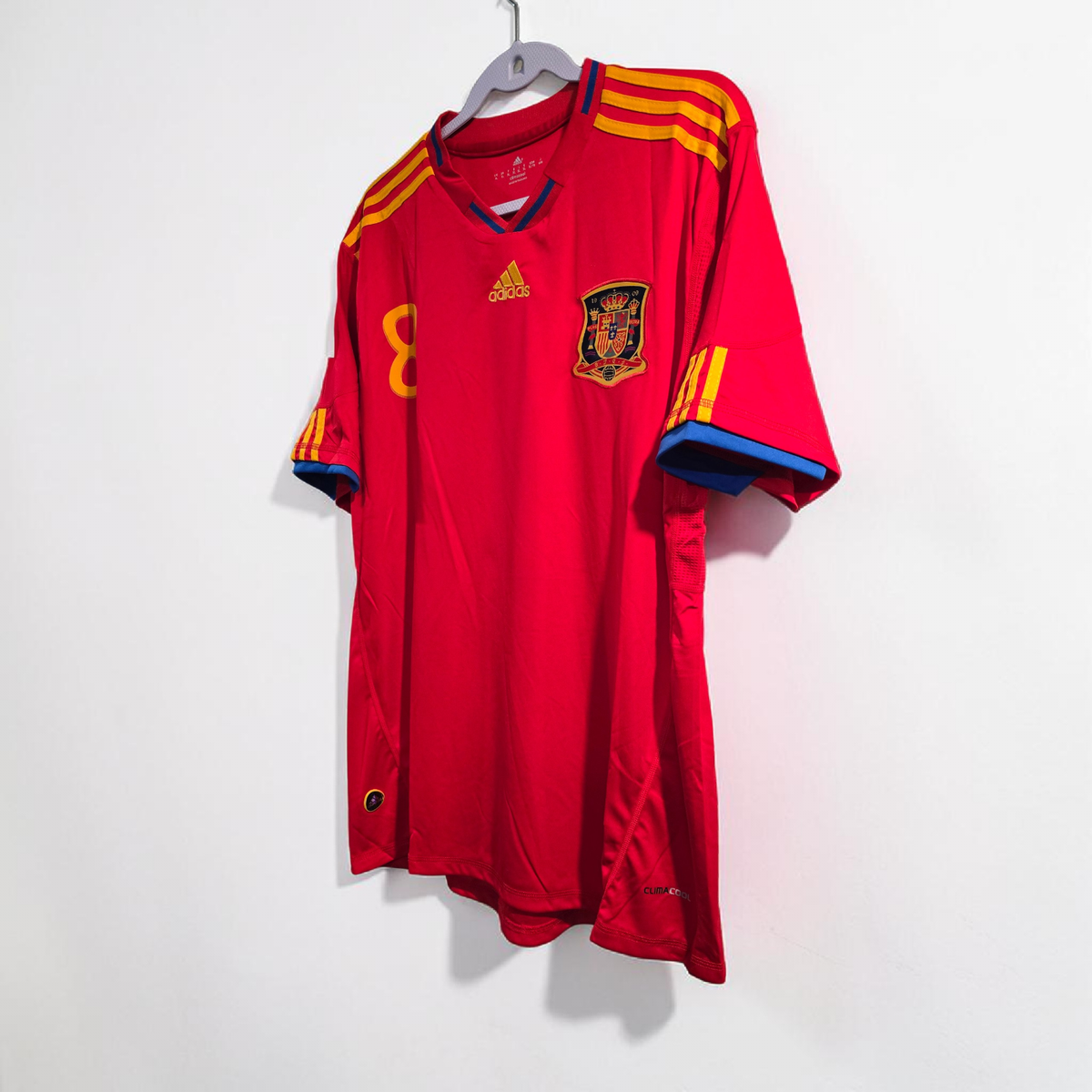 SPAIN HOME - World Cup 2010 - Football Soccer - XAVI # 8 - XL (Run