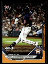 2025 Topps Now 246 Jacob Melton Houston Astros Call-Up RC 1st MLB H Orange 25/25