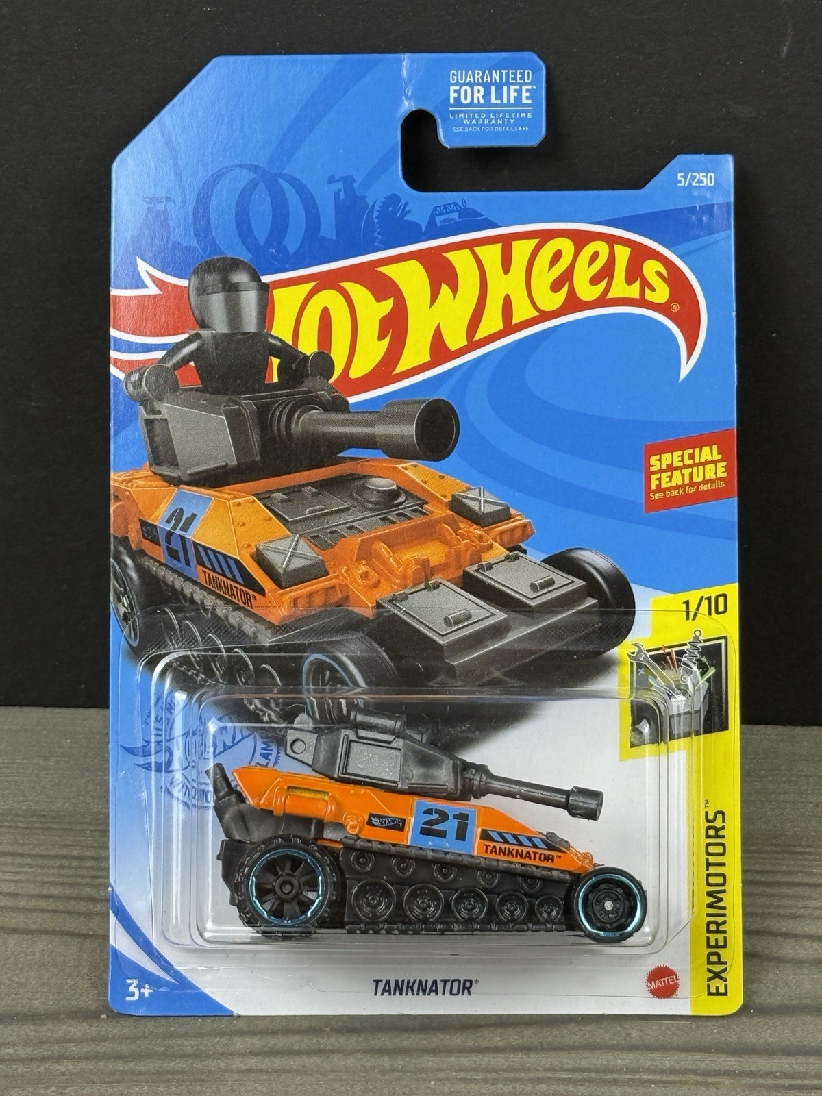 2021 Hot Wheels #5 Orange Tanknator Experimotors