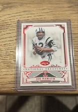 2025 Panini National Treasures - Joe Namath #78 Red Jersey Number /12