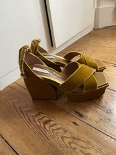 Zimmermann Mustard Yellow Platform Heels Size 41