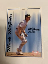 1993 Kraft Singles Superstars '93 Pop Up Mark McGwire Oakland As