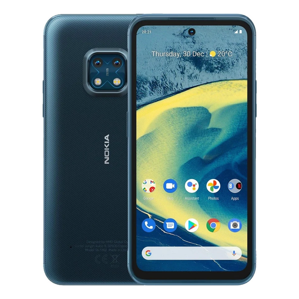 Nokia XR20 5G Rugged (6.67'', 128GB/6GB, IP68) Blue [Slightly Damage Box] - New