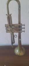 Leningrad Brass Wind Trumpet   Damaged, For Restoration or Parts